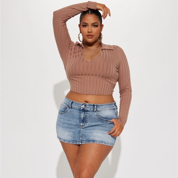 Fashion Nova Denim micro mini skirt - Picture 1 of 5